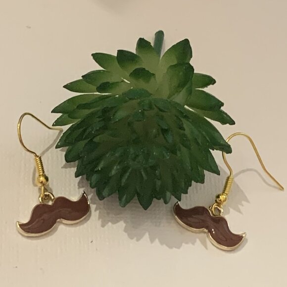 Mustache Earring, Taco Tuesday Earring, Gift Idea, Cinco De Mayo Earring - Picture 4 of 5